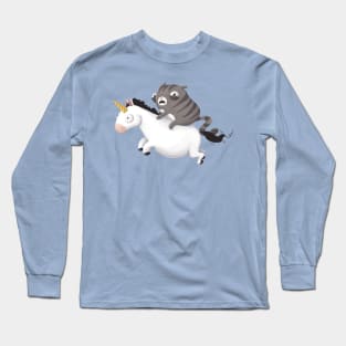 Cat and Unicorn Long Sleeve T-Shirt